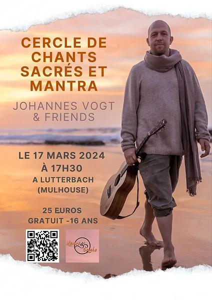 retrouvez le cercle de chants sacrés et mantra par johannes vogt organisé par l'association Mantra sangha à Lutterbach dans l'agenda Vitalsace